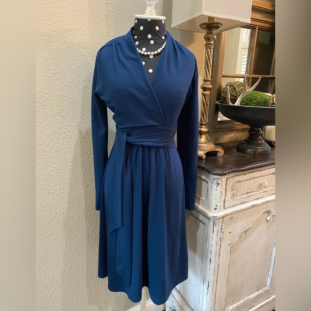 Cabi Chelsea Wrap Dress, Size Small, Teal